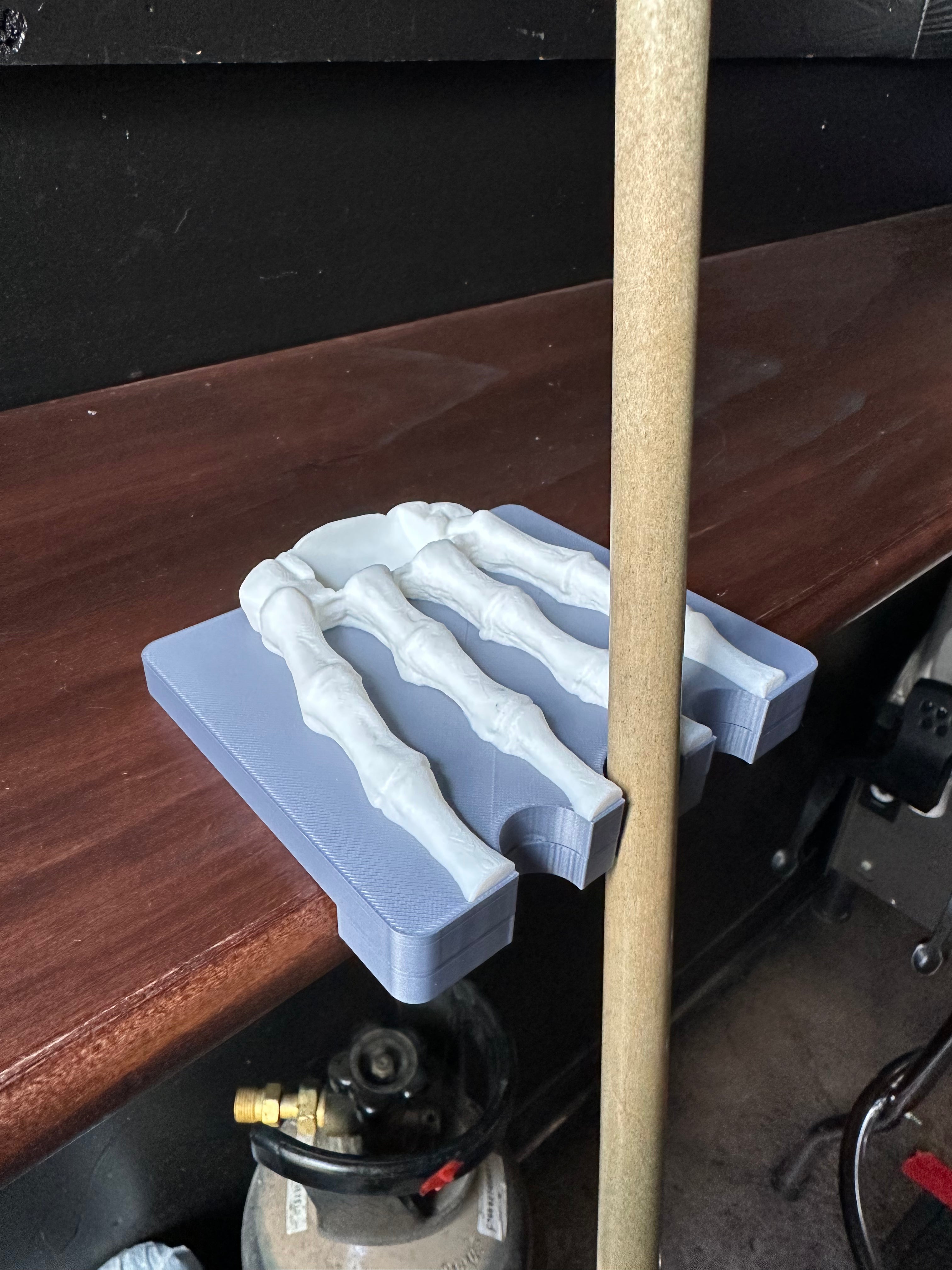 Skeleton Pool Cue Holder